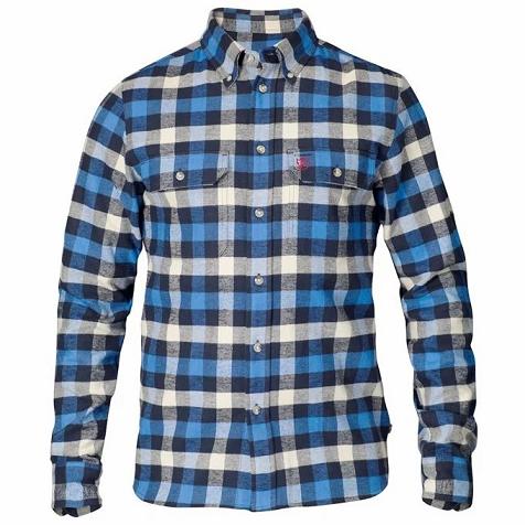 Fjallraven Men Skog Shirts Blue PH186333 Philippines